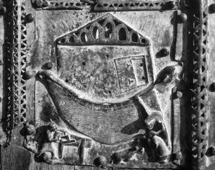 Bildfeld : Bildfeld. Bronze (vor 1138). Verona, Kirche San Zeno Maggiore, Westfassade, Portal, Tür