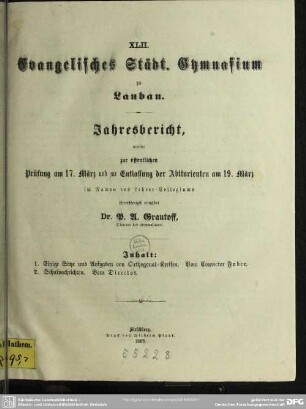 Einige Sätze und Aufgaben von Orthogonal-Kreisen