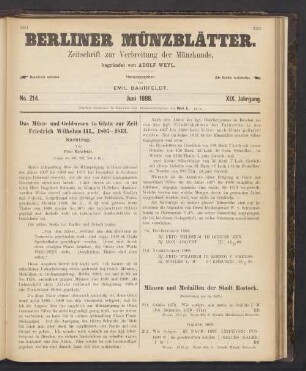 No. 214. Juni 1898