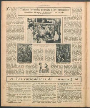 Curiosas leyendas respecto a los carniceros : Supersticiones del gremio y de las gentes. - Sus privilegios y sus persecuciones