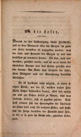 Die Vorzeit oder Geschichte, Dichtung, Kunst und Literatur des Vor- und Mittel-Alters, 1. 1817