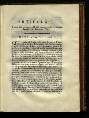 Articolo VII.