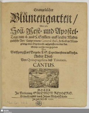2: Ander Theil : Von Quinquagesima biß Trinitatis