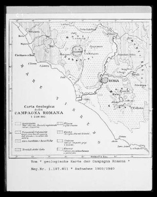 Rom, geologische Karte der Umgebung