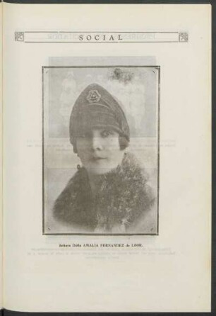 Social - [Fotografía de] Señora Doña Amalia Fernández de Loor