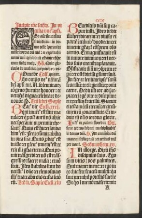Incipit commune sanctorum.