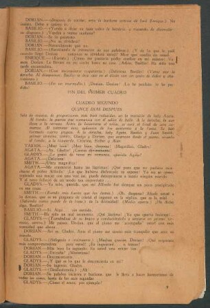 Cuadro segundo - Quince días déspues
