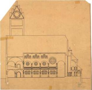 Fischer, Theodor; München - Schwabing; Prot. Kirche Schwabing (Erlöserkirche) - Ansicht