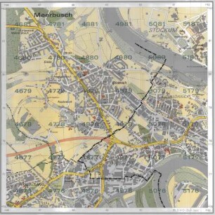 Stadtkarte Düsseldorf in 16 Blättern, Blatt 4676