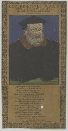 Bildnis des Ioannes Brentius
