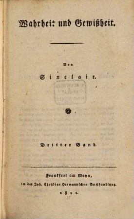 Wahrheit und Gewißheit, 3