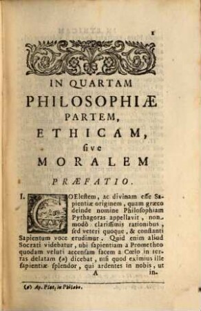 Institutiones Philosophicae Ac Mathematicae : Ad Usum Scholarum Piarum. 5, Tomus Quintus Continens Ethicam, vel Moralem