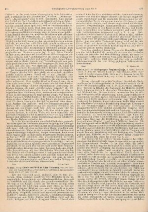 472-473 [Rezension] Calvin, Johannes, Auslegung des Propheten Jesaja