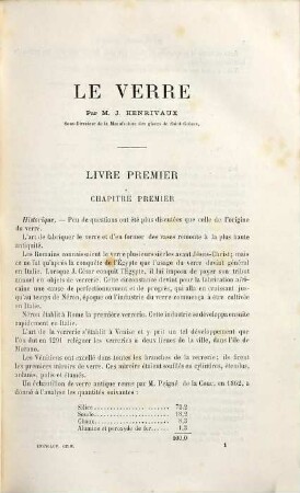 Le Verre et le Cristal, Text