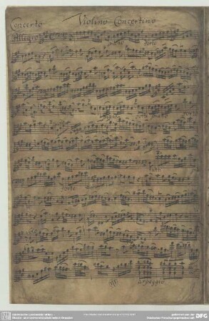 Concertos - Mus.2423-O-10 : vl, orch - A; FaWV L:A2; KünF 14