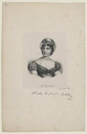 Bildnis der Anne Luise Germaine Necker de Staël-Holstein