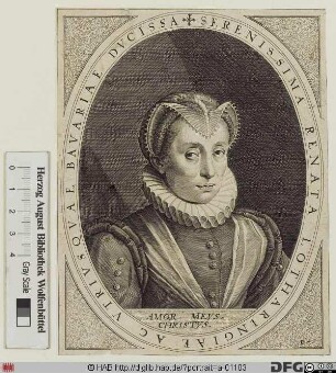 Bildnis Renata, Herzogin von Bayern, geb. Herzogin von Lothringen