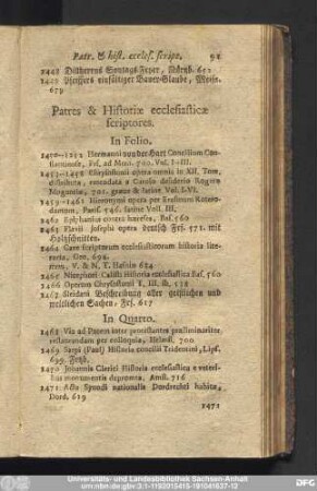 Patres & Historiae ecclesiasticae scriptores.