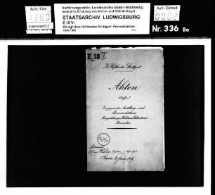 Huber, Marie (*15.01.1888 in Stuttgart); Chorsängerin; ausgesch.: 1907