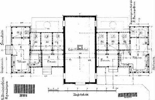 Sigmaringen: Nebengeb. Abortgebäude/Aufenthaltsraum Grundriß Erdgeschoß