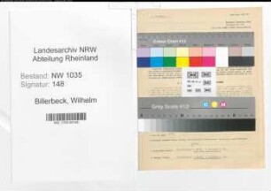 Entnazifizierung Wilhelm Billerbeck , geb. 22.09.1896 (Angestellter)