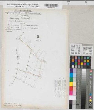 Neheim-Hüsten (Arnsberg), Teilung von Hüsten, Ergänzungskarte Müschede Flur 9