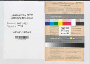 Entnazifizierung Richard Bartsch , geb. 30.08.1922 (Schlosser)