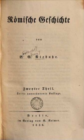 Römische Geschichte, 2