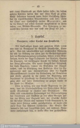 5. Kapitel. Bonaparte, erster Consul von Frankreich