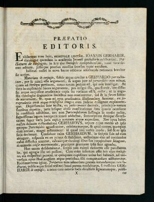 Praefatio Editoris