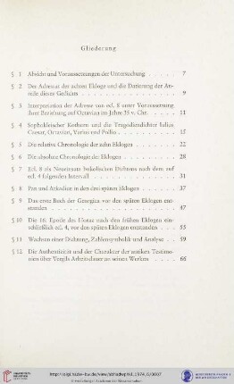 Gliederung