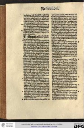 Restitutio ii scilicet cui facienda sit et quo ordine, pro cuius declaratione queruntur plura, utrum res rapta vel qualitercumque accepta iniuste a vero domino sit semper ei restituenda...
