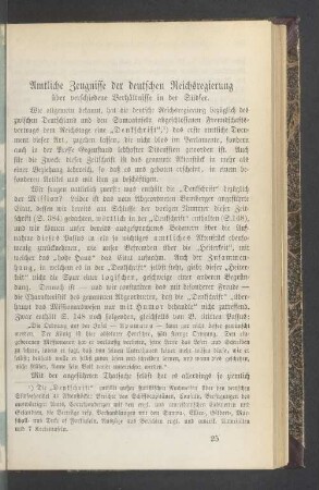 Amtliche Zeugnisse der deutschen Reichsregierung über verschiedene Verhältnisse in der Südsee