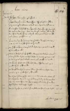 Kammerrechnung 1658