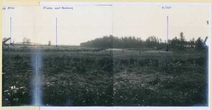 Foto eigener Stellungen mit Drahthindernis bei Plakanen östlich von Riga (rechter Bildteil)