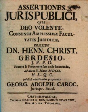 Assertiones iuris publici