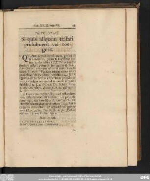 Tit. VI. (VI. 34.) Si quis aliquem testari prohibuerit vel coegerit.