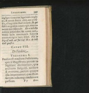 Caput VII. De Foedere.