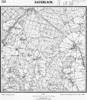 737 Sauerlach [Topographische Karte von Bayern 1:25.000 (Positionsblätter)]