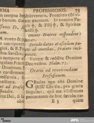 Oratio Ad Renov. Professionem.