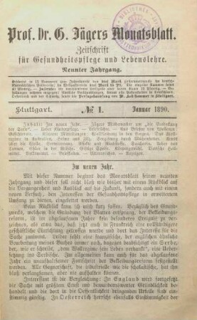 Heft 1 (1890, 1)