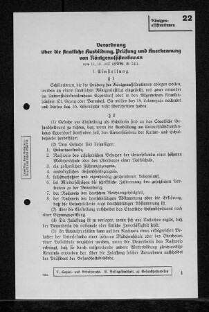 22 Röntgenassistentinnen