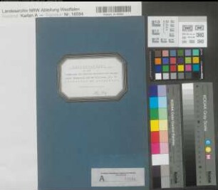 Listertalsperre Schriftstücke zu der Ergänzung des 2. Entwurfs zur Anlage der Listertalsperre 1908 Regierung Arnsberg