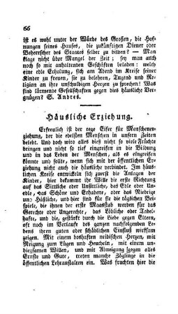 Häusliche Erziehung
