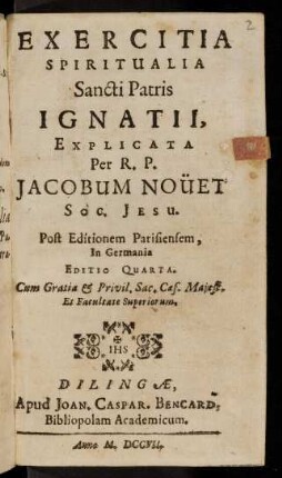 1-125, Exercitia Spiritualia Sancti Patris ...