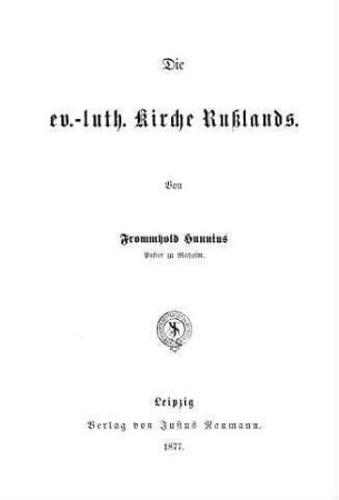 Die ev.-luth. Kirche Russlands