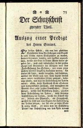 Der Schutzschrift zweyter Theil.