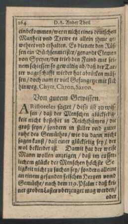 Von gutem Gewissen.