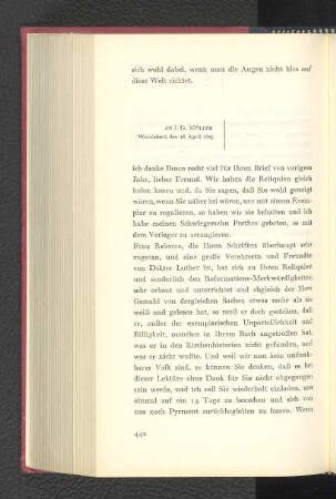 An J. G. Müller Wandsbeck, den 18. April 1809