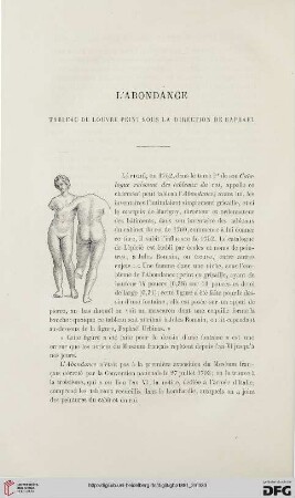2. Pér. 24.1881: L' abondance : tableau du Louvre peint sous la direction de Raphael